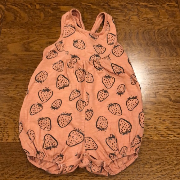 rylee and cru strawberry romper